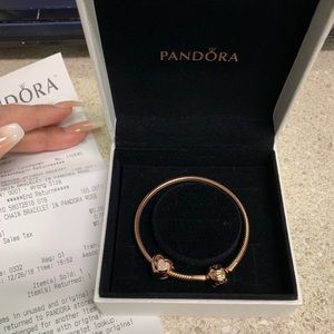 Pandora Rose size 18 with Joined Together Charm!